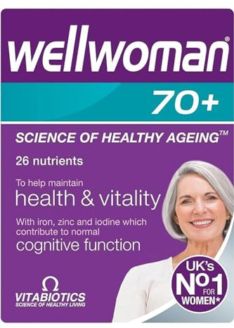 Vitabiotics Wellwoman Multivitamin Tablets for Women Over 70 Years (Pack of 1)