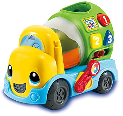LeapFrog 601903 Popping Colour Mixer Truck Learning Baby Toy Educational Musical Shape Sorter, Sounds Babies & Toddlers from 6 Months+, Boys & Girls