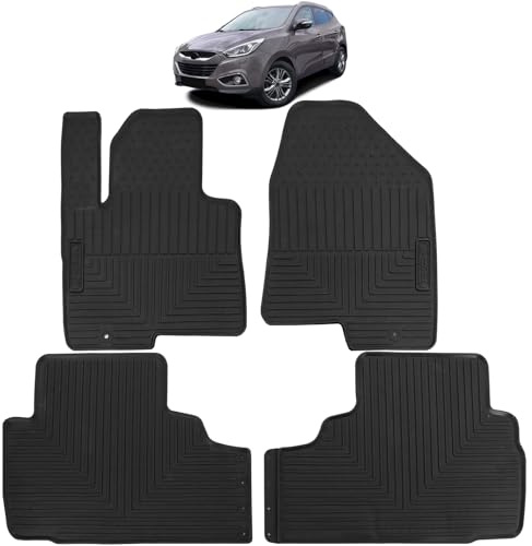 Auto Gummi Fußmatten Schwarz Premium Set für Hyundai ix35 2009-2015