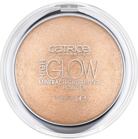 Catrice High Glow Mineral Highlighting Powder, Highlighter, Nr. 040 Pearl Glaze, gold, für Mischhaut, aufhellend, strahlend, scheinend, schimmernd, intensiv, vegan, ohne Parfüm (8g)
