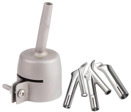 4 pezzi di ugelli per punta di saldatura da 5 mm, punta standard per saldatore, bocchetta per saldatura veloce rotonda, bocchetta per saldatura veloce triangolare, ugello di puntina per pistola ad