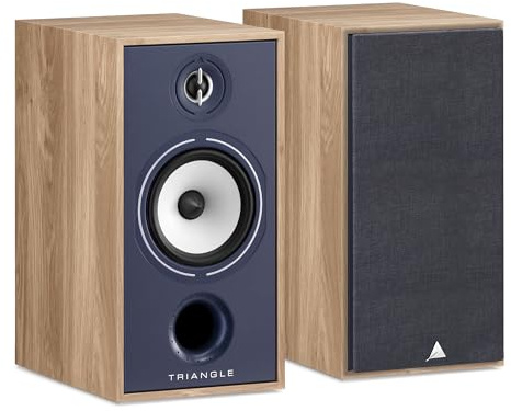 triangle - Hi-Fi Borea BR04 - Bookshelf Speaker - Power handling 110W - Output 91 dB/W/m - Surround Compatible for Home Cinema - 220 x 425 x 314 mm - Blue (Pair)