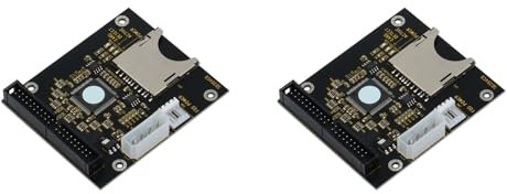 Iyalezirk 2X Carte Adaptateur 3.5 IDE SD 3.5 Pouces 40 Pin IDE Disque Dur Carte SD Un IDE 40P Carte Adaptateur Interface