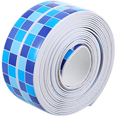 YOSADIER Sellador Autoadhesivo Para Juntas De Baño y Cocina, Cinta De Pvc Flexible De 3,2 m x 3,8 Cm, Cinta De Sellado Resistente Al Agua Para Huecos y Esquinas