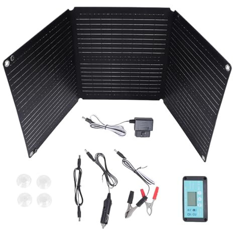 Cargador de automóviles solares, sostenedor de cargador de batería de automóviles solares - Cargador de panel de generador solar de 200W | 12-24V Automático flexible impermeable plegable automático