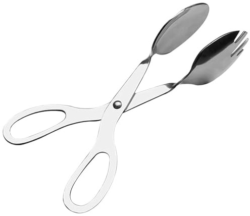 ZUNOXAZ Pinzas para Ensalada y Pan de Acero Inoxidable 20 CM Utensilio Profesional para Servir Alimentos Adecuado para Buffet Cocina y Barbacoa
