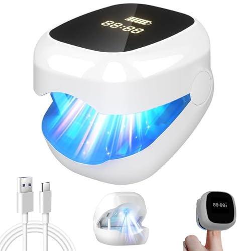 OrthoVital® Appareil Anti Mycose, OrthoVital Lumière Pulsee Mycose Ongle, Laser pour Ongles Des Doigts et Orteils (Blanc)