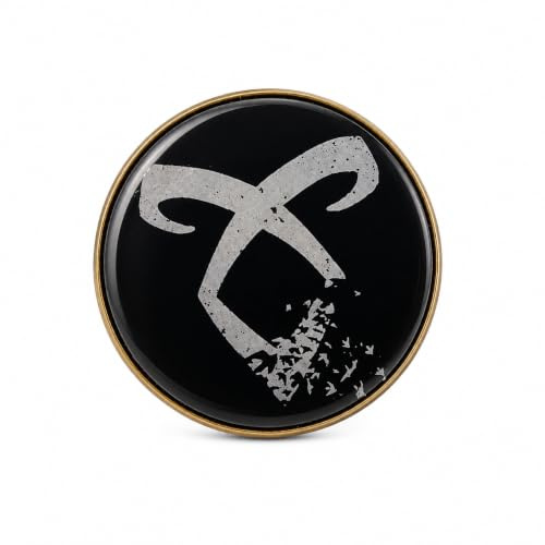 The Dödal Instruments Shadowhunter brons ängelsk kraft runa cabochon brosch