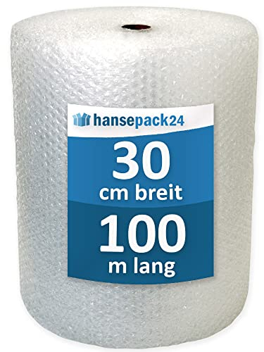 Luftpolsterfolie Blasenfolie Noppenfolie Knallfolie 45 my 30cm x 100m