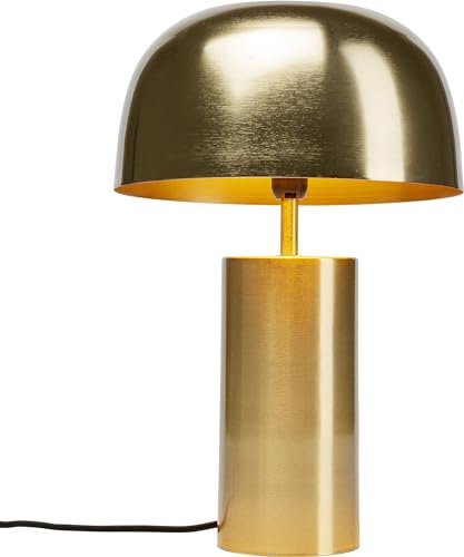 KARE Design Table Lamp Loungy, Gold, Steel Brass-Plated, Modern, Bedside Lamp, Elegant Lighting, Room Decor, Bedroom, Living Room, Office, Bulb not Included, 38x25x25 cm (H/W/D)