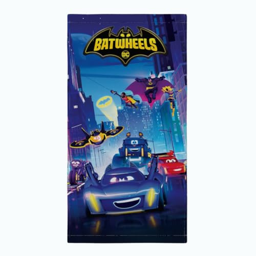 Batwheels Kids Super Soft Cotton Bath/Pool/Beach Towel, 58 in x 28 in, (Official Licensed Product) By Franco