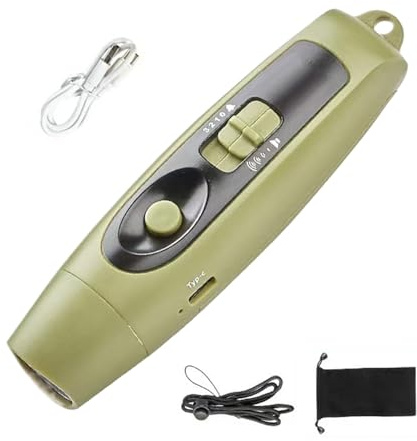 Fischietto Elettronico, Fischietto Arbitro Ricaricabile USB Con 3 Livelli Di Volume e luci, Fischietti A Mano Per Allenatore, Emergenza, Cani