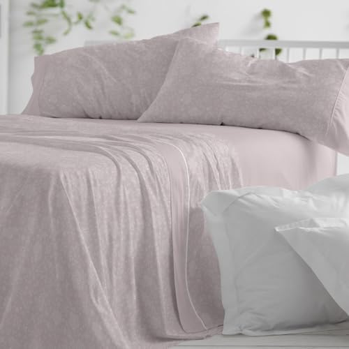 Burrito Blanco | Sábanas de Franela de algodón | Cama de 150cm. (+Medidas Disponibles) | Diseño 575 | Color Nude (150x190/200cm.)