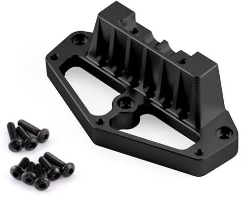 RC Parts For Tamiya Lunch Box 1/12 Aluminum Alloy Front Lower Arm Fixing Mount RC Car Monster Truck Upgrade Parts(Black)