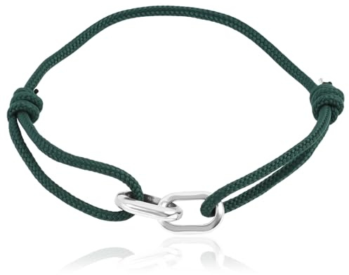 Sariputa Bracciale da surfista per uomo e donna con anello in corda nautica, realizzato a mano, in filo marino, regolabile, ideale come regalo per partner