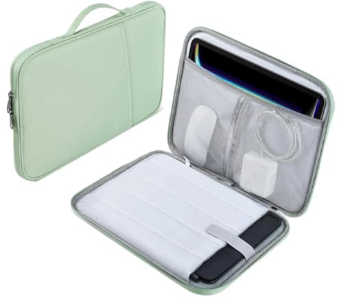 MEFEPLPBZC Funda portátil for tableta, bolsa adecuada for Lenovo Idea Tab / K11 Gen2 (TB336ZU/TB336FU) 2025, funda de lona impermeable de 11 pulgadas(Green,Idea Tab 11)