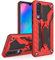 MILAN NICE Phone Case for Huawei P20 Pro Heavy Duty Protective Hard Cover Shockproof Certified with Drop Tested with Smartphone Kickstand (Red)