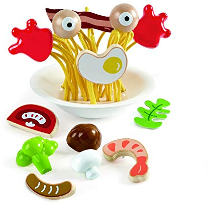 Hape Silly Spaghetti E3165 Spaghetti-Fidget-Spielzeug, buntes Spielzeug-Set für Kinder ab 3 Jahren, 13-teilig