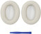 Aurivor Lambskin Leather Ear-Pad Cushion Replacements for Sony WH-1000XM3 Headphones, with Soft-Touch Leather, Noise Isolation Memory Foam, Added Thickness (Silver)