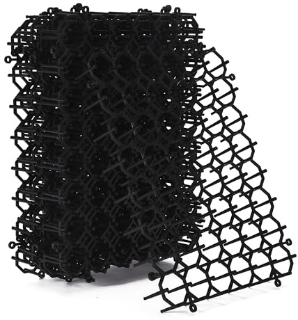 Homarden Cat Repellent Mat – Indoor/Outdoor Scat Mat to Keep Cats Away from Plants, Furniture & Garden – Black Mat with Spikes for Humane Deterrent – Pet-Safe, Flexible Design