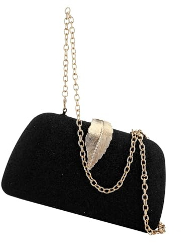 Gelory Evening Bag - Small Clutch Purses for Women Wedding - Women's Evening Handbags Formal Crossbody Evening Clutch-Black