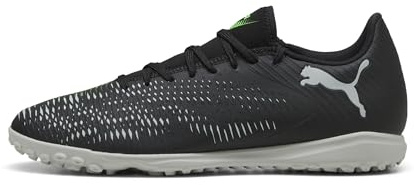 Puma - Future 8 Play TT, Zapatillas de fútbol Unisexo, Puma Black-Puma Silver-Fluo Green,