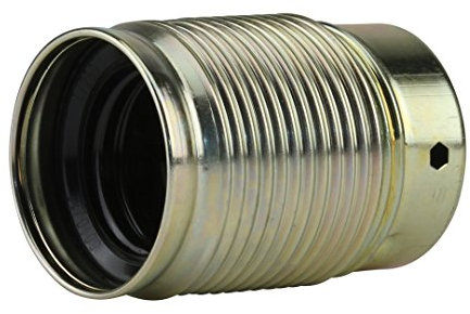 Unitec Lampen-Fassung, Außengewindemantel, E27, vermessingt