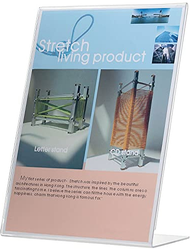 Q-Connect Slanted Sign Holder L-Shape Side-Loading A4