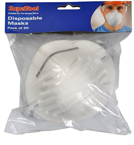 SupaTool Nuisance Dust Mask Disposable Cleaning Molded Face Masks Respirator X 20 Masks