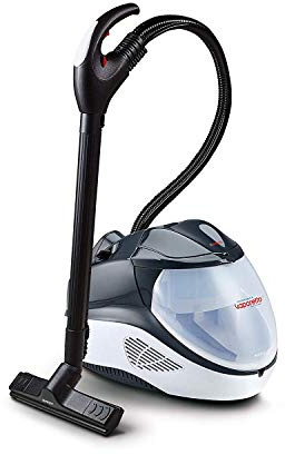 Polti Vaporetto Lecoaspira FAV70 Intelligence, Nettoyeur vapeur et aspirateur avec filtre à eau, Pression maximale 5,5 bars, Puissance totale 2200 W, Aspire les liquides et la saleté sèche, Noir