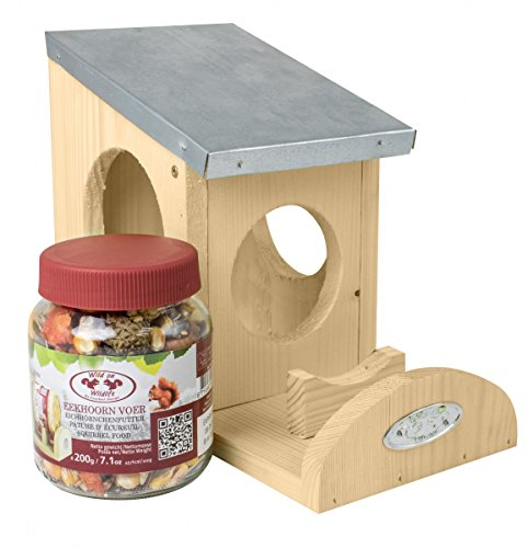 Esschert Eichhörnchen Futterhaus inkl. Futter