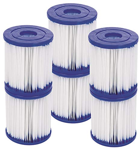 Bestway - Cartuccia filtro tipo I per pompe da piscina, confezione da 6