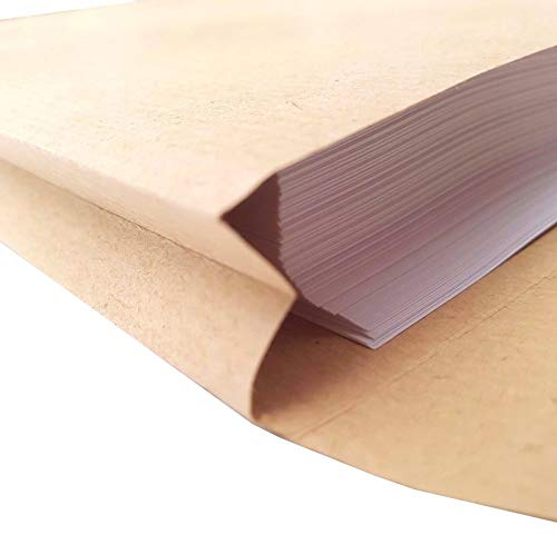HSD C4 Gusset Envelopes Strong Brown Manilla A4 130gsm 25mm Thick Expanding Width (25)