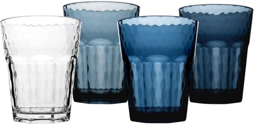 Bo-Camp Camping Gläser 4er Set Mix&Match Reise Trinkglas Wasser Wein Glas 400 ml