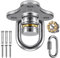 SELEWARE Robuster Schaukelaufhänger mit Kugellager-Drehhaken, 360 Grad drehbarer Schaukelaufhänger mit Karabiner, Indoor Outdoor Schaukel Hardware für Reifen Swing Kit