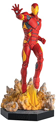 EAGLEMOSS Eaglemoss MVSEN001 30600604120 Marvel, Iron Man Battle Pose Figur Maßstab 1:16, Bunt, único