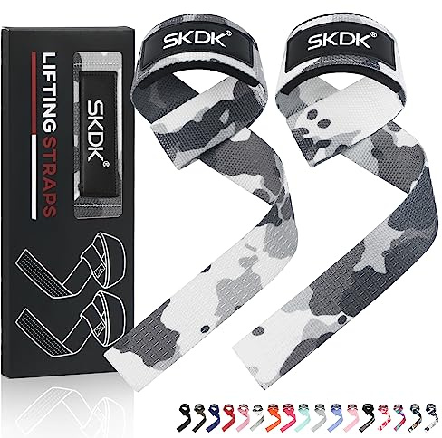 Zughilfen Krafttraining Frauen Bodybuilding,Lifting Straps Gym Deadlift, KreuzhebebÄnder Mit Neopren Gepolstertes Handgelenk, Rutschfestes Silikon, für Gewichtheben, Bodybuilding