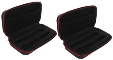 2 Stück Koffer für Dynamische Kondensatormikrofone Eva-Tasche Stoßfest Staubdicht mit Reißverschluss Aufbewahrungstasche für Handmikrofone für Unterwegs