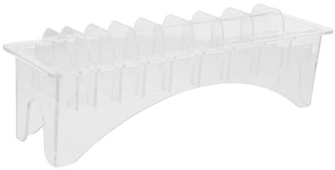 FRCOLOR Positioning Comb Storage Box Plastic Rectangular Case for Clipper Comb and Barber Tools Holder Office Desk Organizer