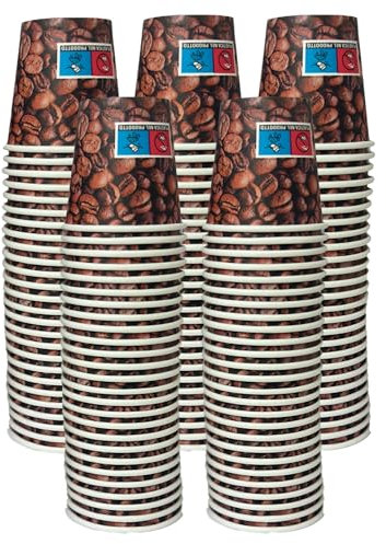 SWEEPING 1000 vasos de café de papel biodegradables biocompostables tazas 75 ml