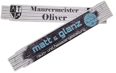 Schmalz® Metro plegable con texto deseado y logotipo de empresa o imagen impresa individualmente – 2 m – enclavamiento angular y escala (5)