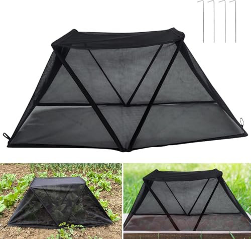 Kaezuy Zelt 2 Personen Wurfzelt Campingzelt Schwarz 80x34x35 cm Insektenschutz Atmungsaktives Netz Edelstahlrahmen Faltbar Leichtgewicht Für Outdoor Abenteuer Und Trekking