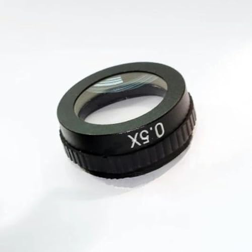 Microscopio 1 Pieza de Lente Auxiliar de Vidrio Barlow M42 de 0,5 x for cámara de microscopio Industrial, Lente C-Mount de 10 A for Agregar área de Trabajo y Distancia