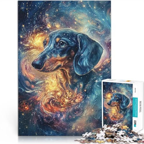 2000 Piece Jigsaw Puzzle for teenagers Cosmic Dachshund Space Sausage Dog Für Familienspaß Kunstwerk Geschenk70x100cm
