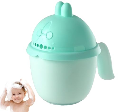 Baby-Haarwaschbecher – Shampoo-Spüler mit weichem Griff, 7-Loch-Becher für