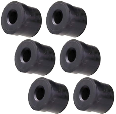 Lot de 6 Set de Butées de Trombone en Caoutchouc Noir pour Instrument | Protection Solide, Installation Facile, du Bruit, Pièces de Rechange pour Cuivre