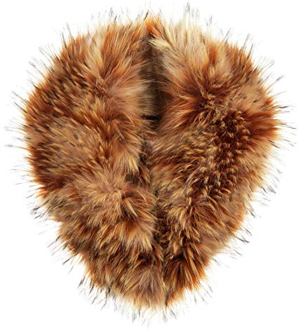Futrzane Classic Col - Col Fausse Fourrure Femme Amovible - Echarpe Synthétique (Orange Classic)