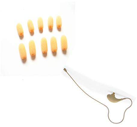 LINHUIPAD 15 Stück Mini Lavalier Windschutz Mikrofon(winzig!) Windschutzscheibe aus Schaumstoff,kompatibel mit Countryman E6 und Anderen Headset-Ansteckmikrofonen