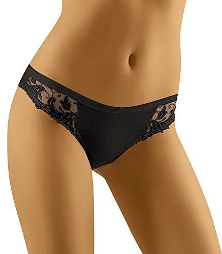 Wolbar Damen Mini-Slip WB167, Schwarz,M