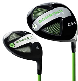 BombTech Golf - 4.0 Driver and 3 Wood Bundle - Premium Golf Wood Set for Men - Easy to Hit Off Tee - Max Forgiveness and Accuracy (10.5 Regular )